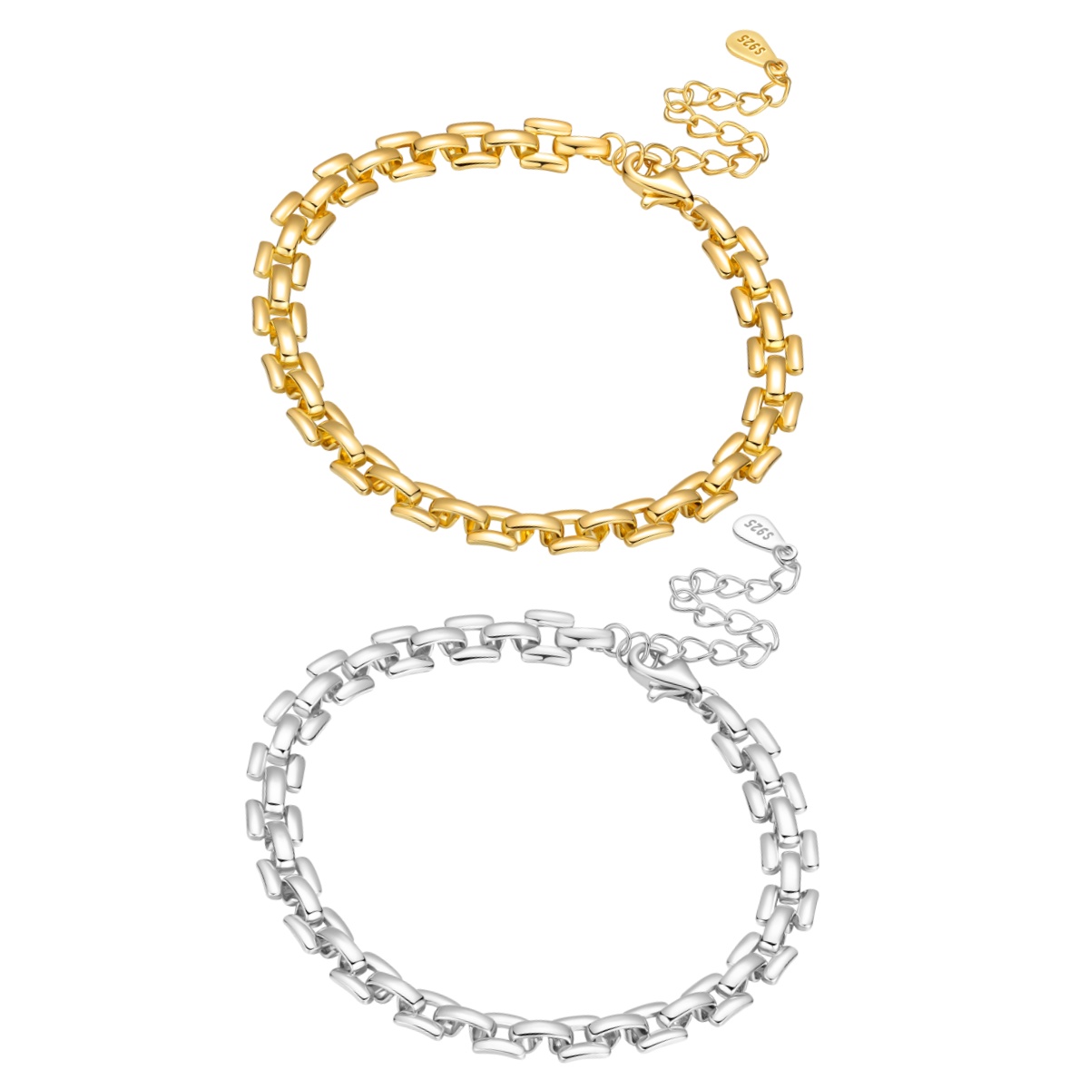 Vintage Jewelry Watches Women - MISEFF S925 스털링 실버 팔찌 체인