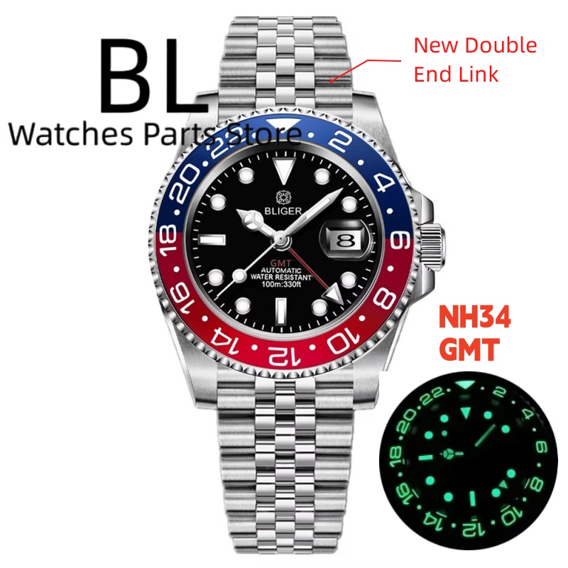 Rolex Watch Submariner - BLIGER 40MM GMT 남성용 기계식 시계