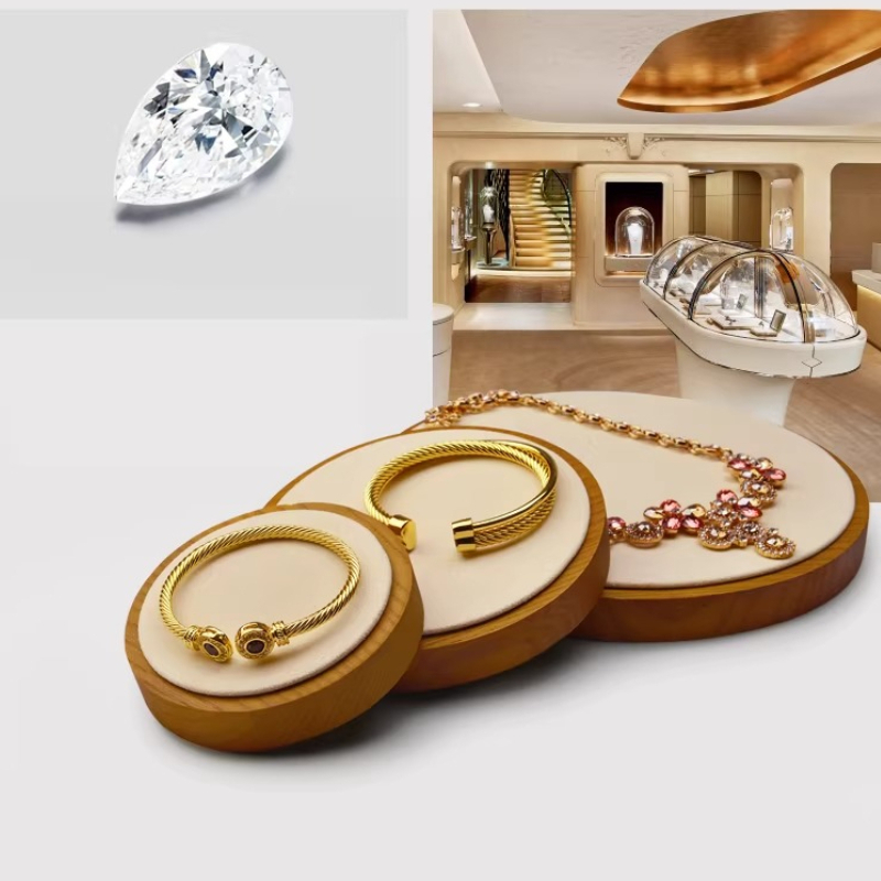 Jewelry Stores With Watches - 원목 보석 진열 트레이 (시계, 반지용)
