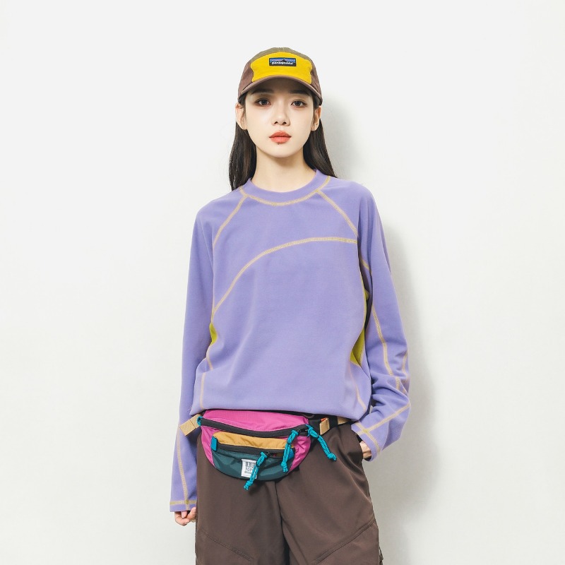 S&S Watches & Jewelry Ho Chi Minh - 유니섹스 아웃도어 컬러 블록 긴팔 티셔츠