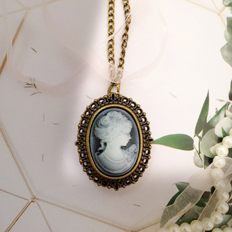 Vintage Jewelry Watches Women - 여성용 빈티지 주얼리 액세서리, 타원형 목걸이,