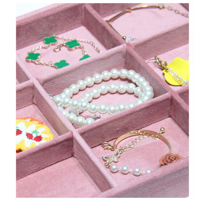 핑크 벨벳 쥬얼리 디스플레이 트레이, 대형 35x24c - Jewelry Stores With Watches 리뷰 및 가격