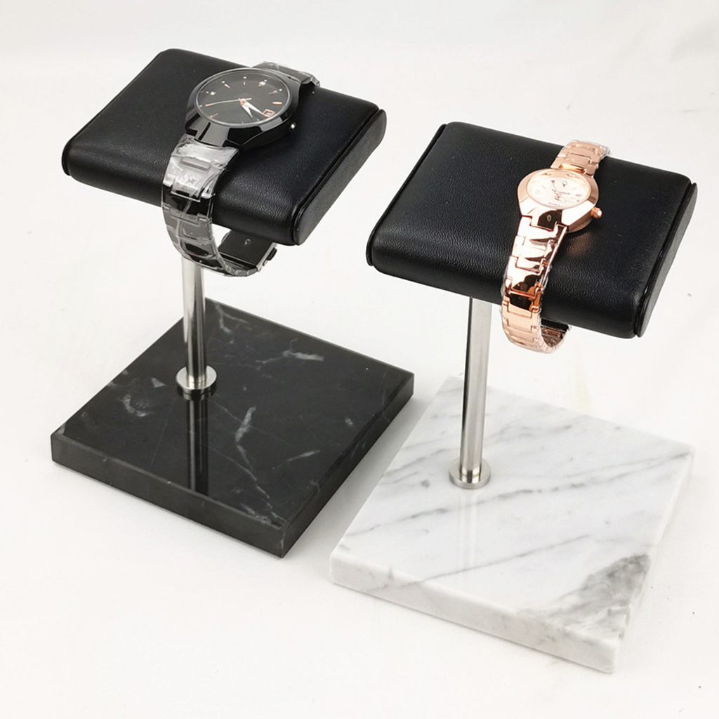 휴대용 PU 가죽 및 대리석 시계 디스플레이 스탠드 팔 - Jewelry Stores With Watches 리뷰 및 가격