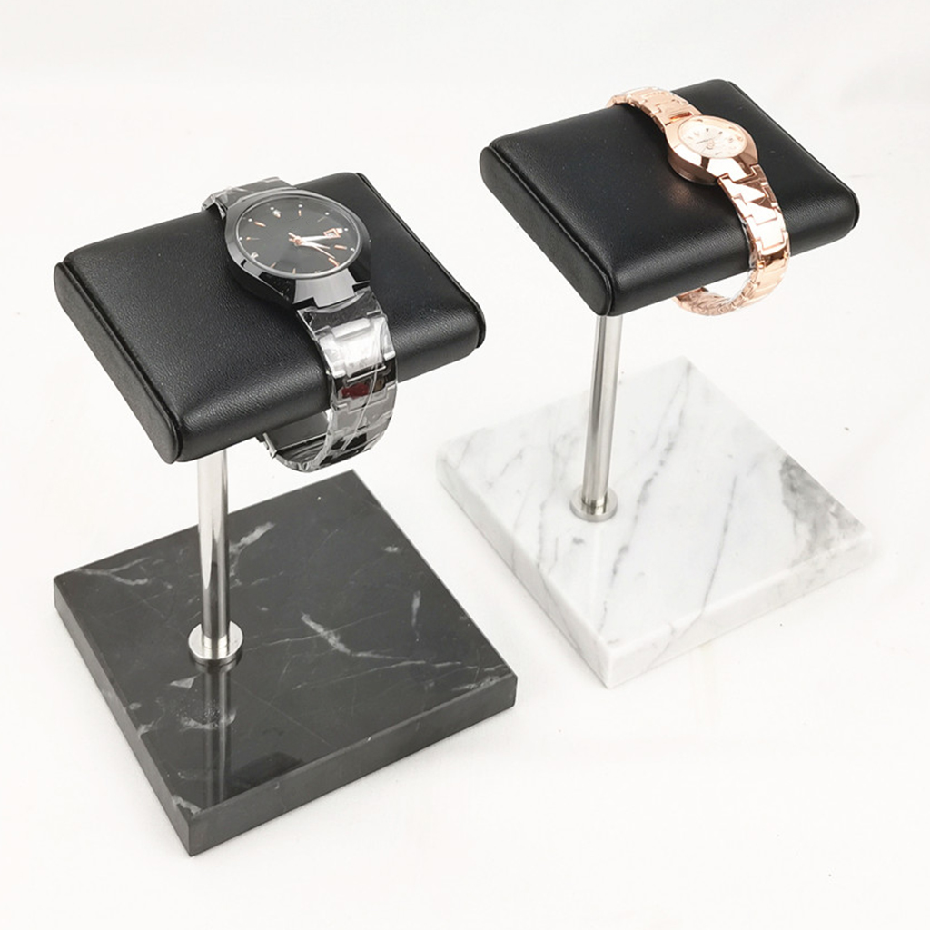 휴대용 PU 가죽 및 대리석 시계 디스플레이 스탠드 팔 - Jewelry Stores With Watches 리뷰 및 가격