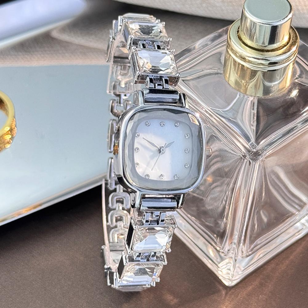 반짝이는 팔찌 시계 사각 다이얼 여성용 시계 사각 다이 - Jewelry Watches For Women 리뷰 및 가격