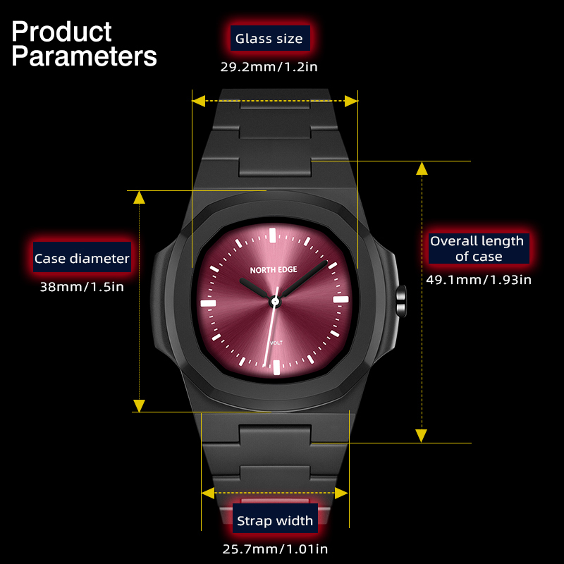 NORTH EDGE 남성용 시계 신제품 VOLT 쿼츠  - Watches Jewelry Holder 리뷰 및 가격