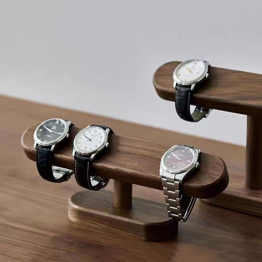 창의적인 원목 호두나무 보석 팔찌 시계 보관 진열대 시 - Jewelry Stores With Watches 리뷰 및 가격