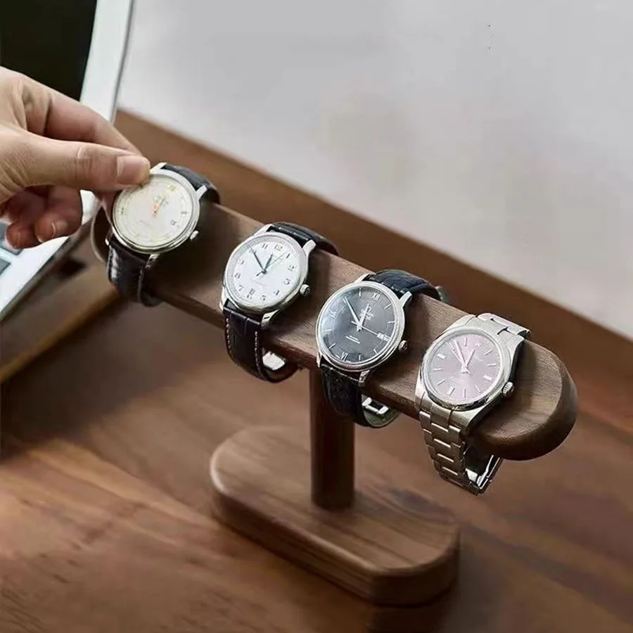 창의적인 원목 호두나무 보석 팔찌 시계 보관 진열대 시 - Jewelry Stores With Watches 리뷰 및 가격