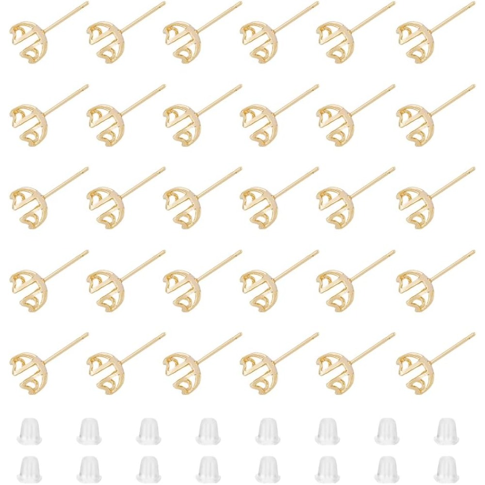 30개입 귀걸이 마운팅 4-하트 프롱 귀걸이 세팅 진주 - Pearl Stud Earrings 리뷰 및 가격