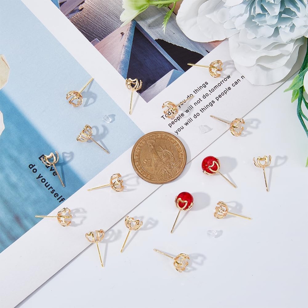 30개입 귀걸이 마운팅 4-하트 프롱 귀걸이 세팅 진주 - Pearl Stud Earrings 리뷰 및 가격