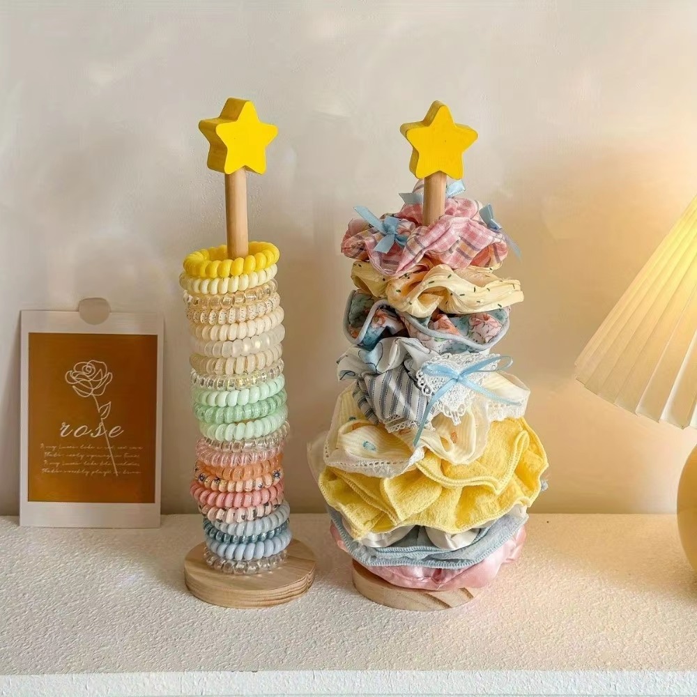 나무 소재의 데스크탑용 헤어 액세서리 정리대, 다용도  - Watches Jewelry Holder 리뷰 및 가격