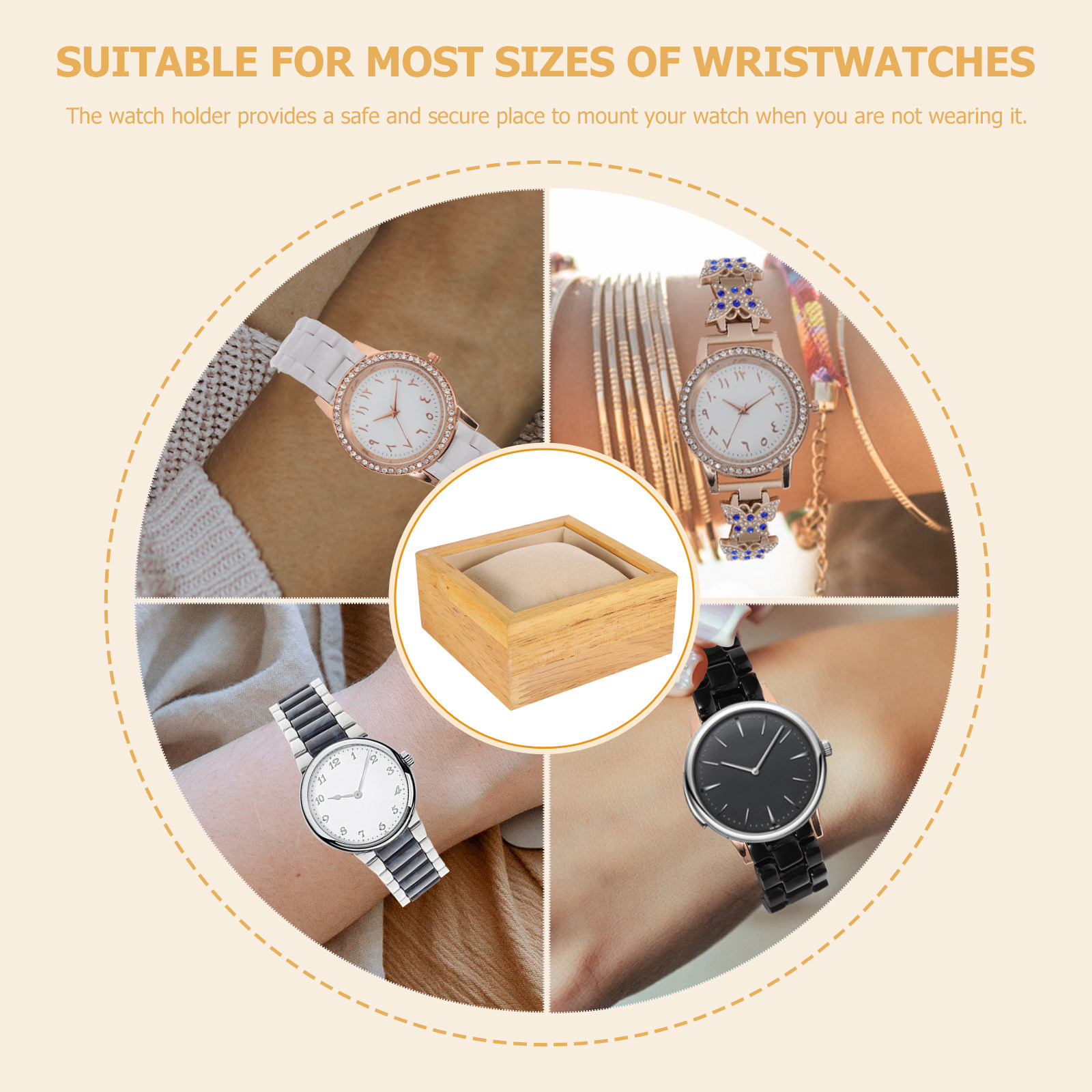 단일 시계 디스플레이 스탠드 프리미엄 나무 보석 홀더  - Watches Jewelry Holder 리뷰 및 가격