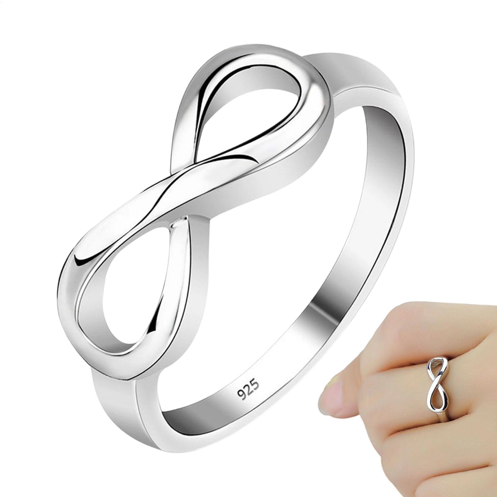 작은 무한대 약속 반지 영원한 사랑과 우정 밴드 실버  - Al Ain Jewelry & Watches Exhibition 2025 리뷰 및 가격