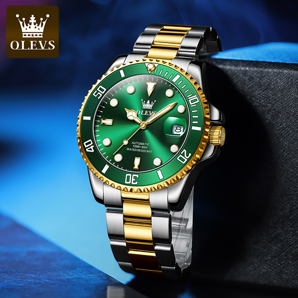 OLEVS 6650 남성용 기계식 시계 럭셔리 탑 브랜 - Rolex Watch Submariner 리뷰 및 가격