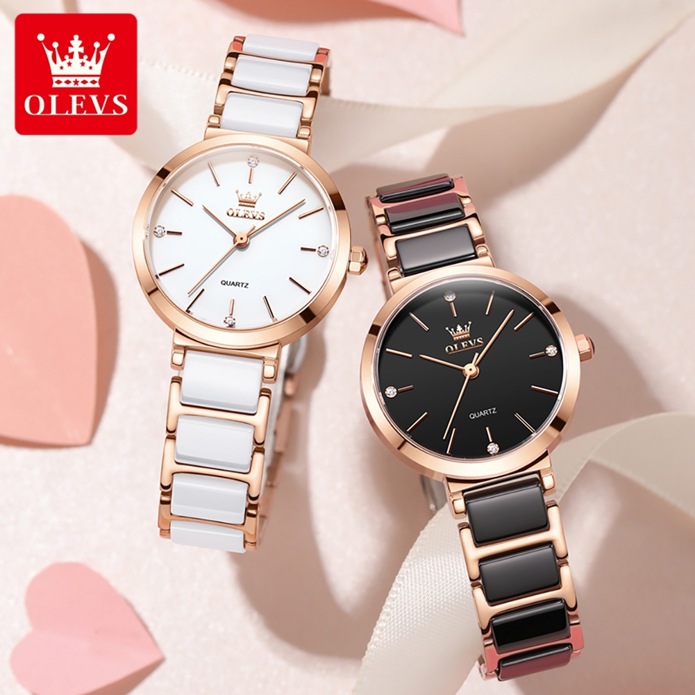 OLEVS 여성 시계 5877 고급스러운 우아한 쿼츠  - Jewelry Watches For Women 리뷰 및 가격