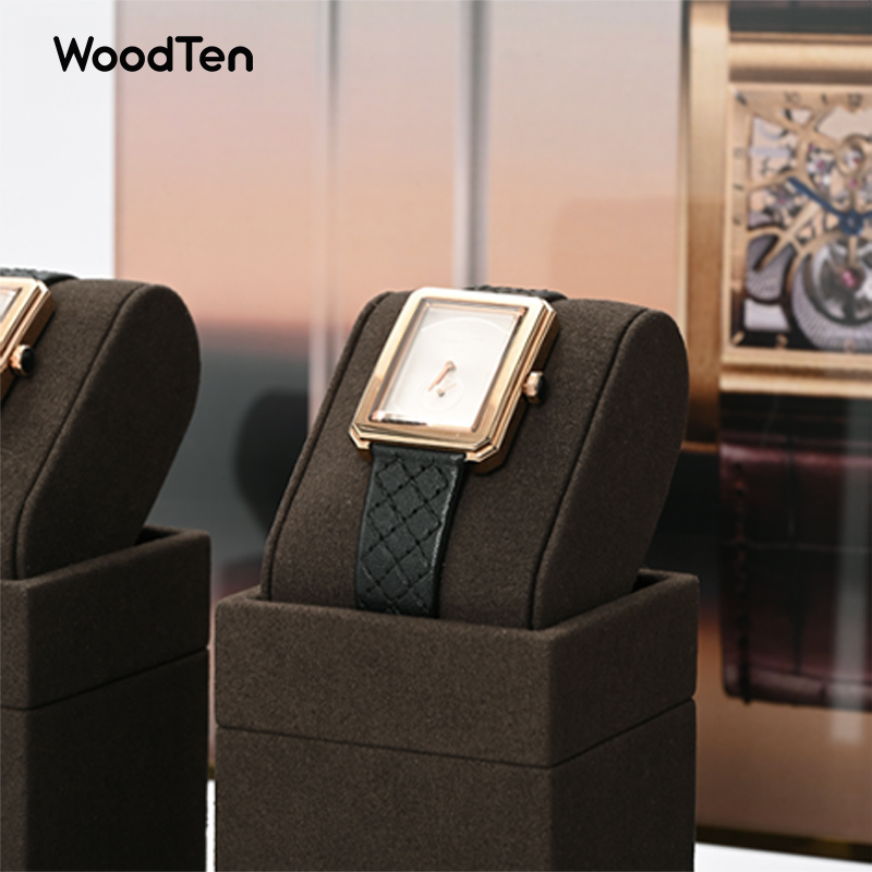 우드텐 마이크로화이버 시계 스탠드 손목시계 홀더 쥬얼리 - Watches Jewelry Holder 리뷰 및 가격