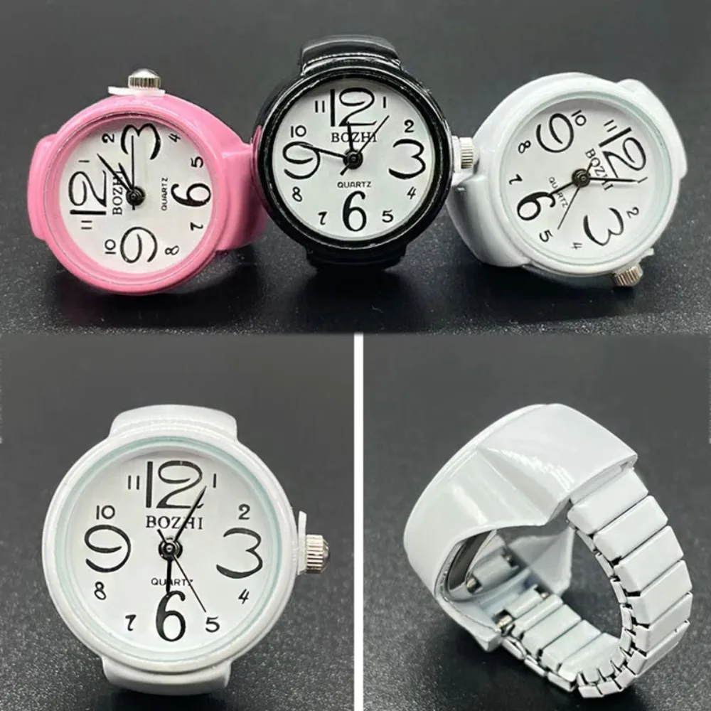 빈티지 쿼츠 시계 반지 여성 남성 펑크 컬러풀 탄성 스 - Vintage Jewelry Watches Women 리뷰 및 가격