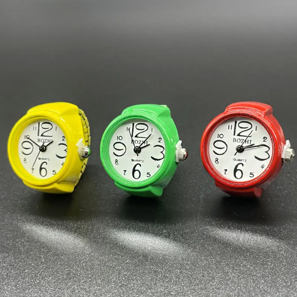 빈티지 쿼츠 시계 반지 여성 남성 펑크 컬러풀 탄성 스 - Vintage Jewelry Watches Women 리뷰 및 가격