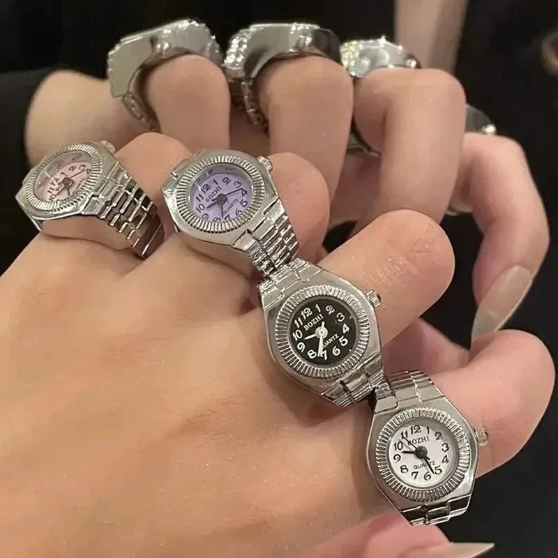 빈티지 80년대 펑크 시계 반지 Y2K 멋진 쿼츠 손가 - Vintage Jewelry Watches Women 리뷰 및 가격