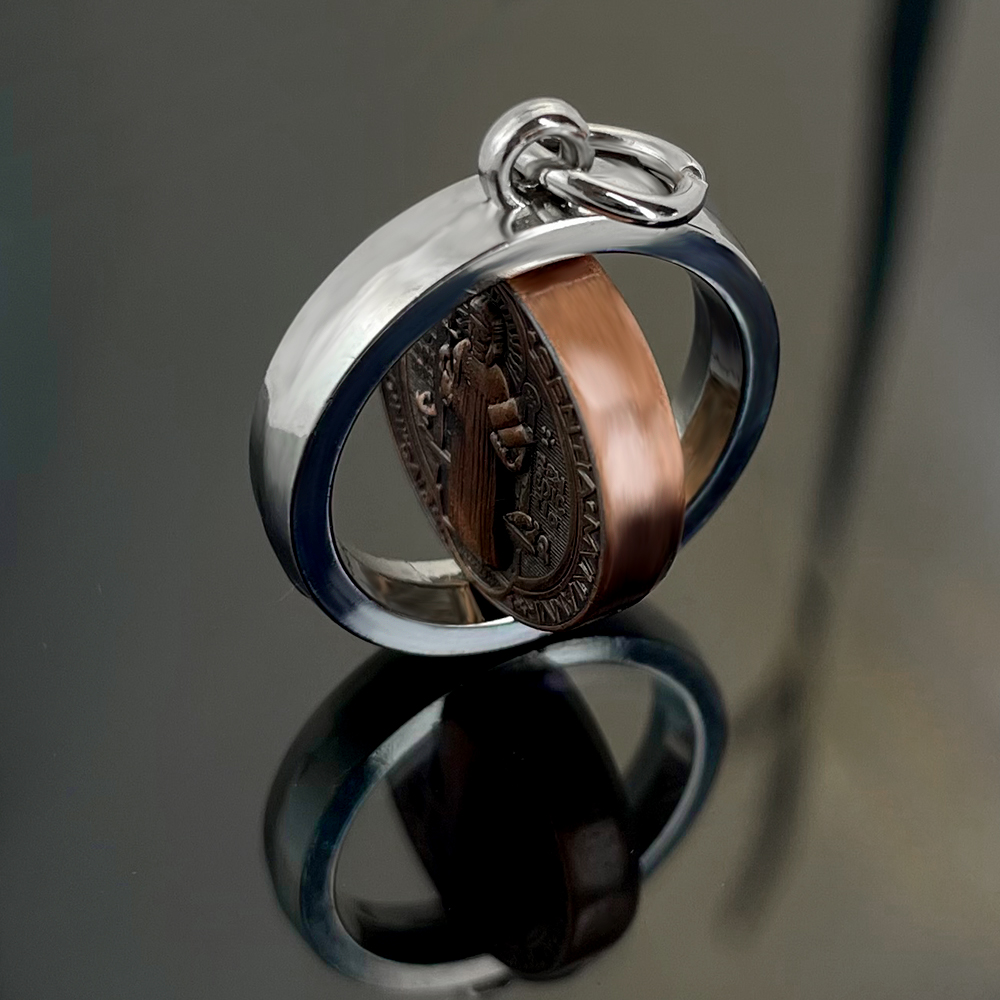 새로운 성 베네딕토 메달 목걸이 가톨릭 보호 십자가 펜 - Jewelry & Watches Sp Z Oo Opinie 리뷰 및 가격