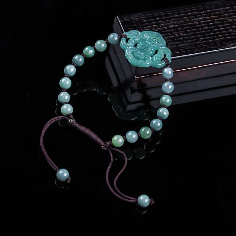 천연 비취 A급 팔찌 오리지널 디자인 세련된 블루 워터 - Jewelry & Watches Sp Z Oo Opinie 리뷰 및 가격