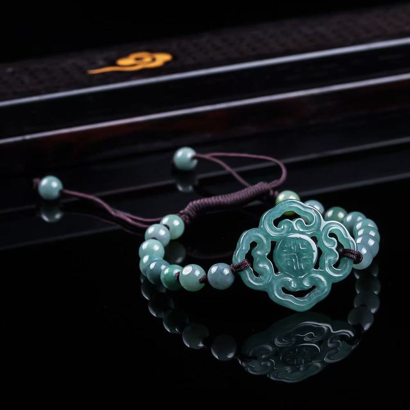 천연 비취 A급 팔찌 오리지널 디자인 세련된 블루 워터 - Jewelry & Watches Sp Z Oo Opinie 리뷰 및 가격