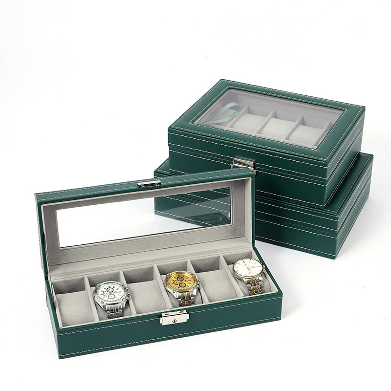 유럽식 가죽 시계 보관함 선물 포장 스톨 디스플레이 손 - Watches Jewelry Holder 리뷰 및 가격