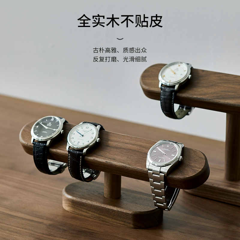 블랙 월넛 우드 시계 홀더, 고급 원목 시계, 팔찌,  - Watches Jewelry Holder 리뷰 및 가격