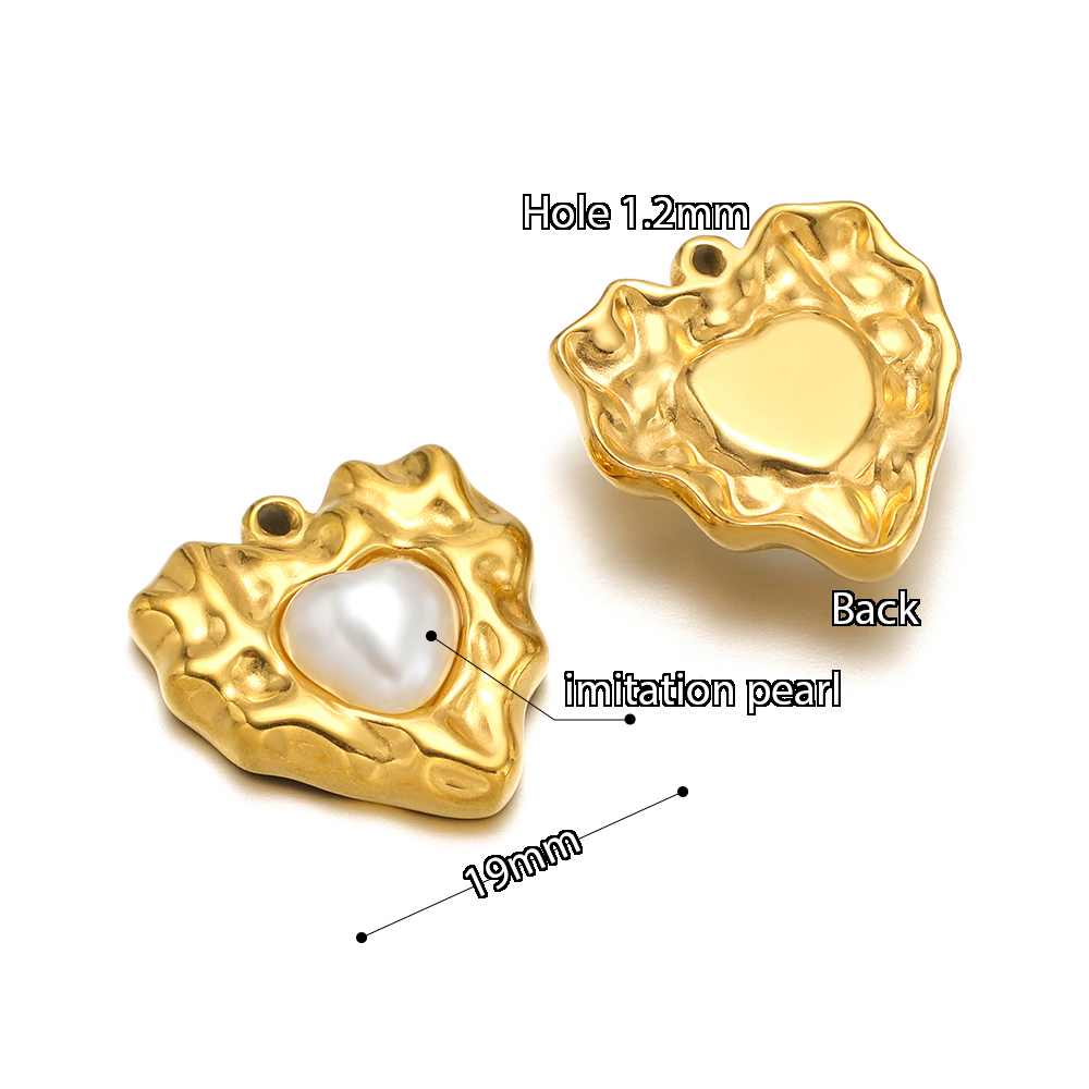 5pcs 스테인레스 스틸 모조 진주 잠금 심장 태양 목 - Pearl Stud Earrings 리뷰 및 가격