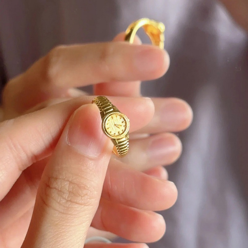 1PC 패션 오프닝 반지 여성을위한 빈티지 펑크 석영  - Vintage Jewelry Watches Women 리뷰 및 가격