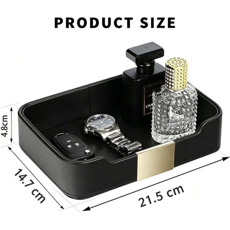 PU 가죽 키 박스, 키 트레이, 현관 수납 트레이 - - Jewelry Stores With Watches 리뷰 및 가격
