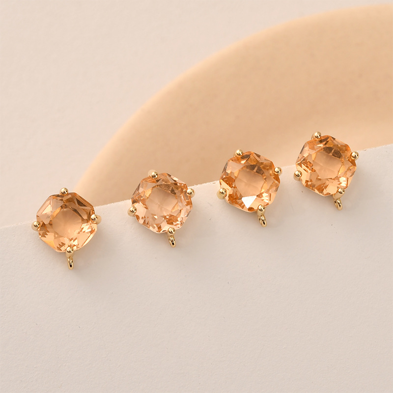 10 쌍 색상면 처리 된 사각형 유리 귀걸이 스터드 포 - Pearl Stud Earrings 리뷰 및 가격