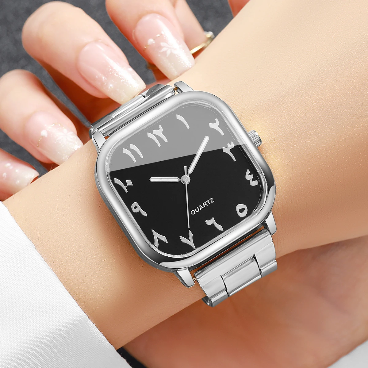 패션 여성용 사각 쿼츠 손목시계 아라비아 숫자 다이얼  - Jewelry Watches For Women 리뷰 및 가격