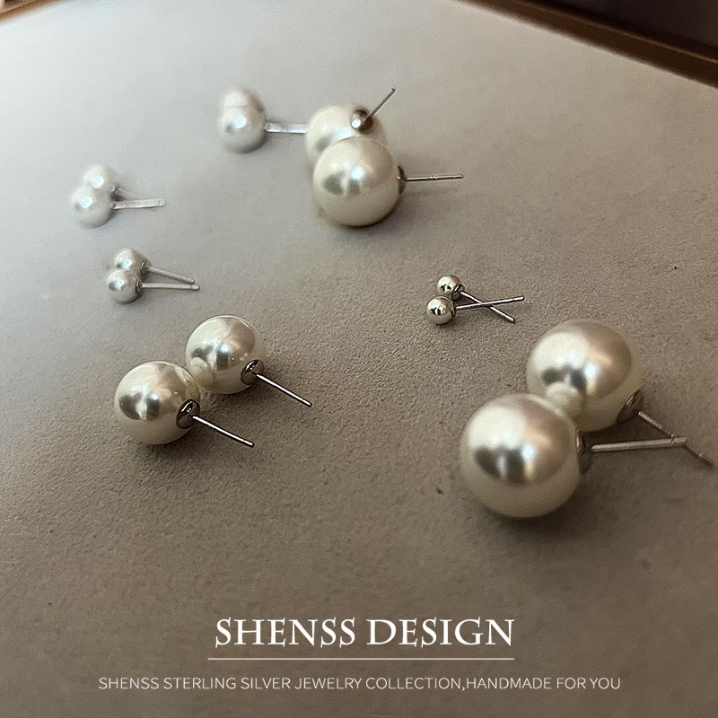 모조 진주 스터드 웨딩 귀걸이 4mm-16mm 925  - Pearl Stud Earrings 리뷰 및 가격