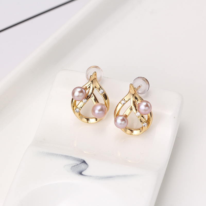 E074 금도금 구리 S925 스털링 실버 니들 진주  - Pearl Stud Earrings 리뷰 및 가격