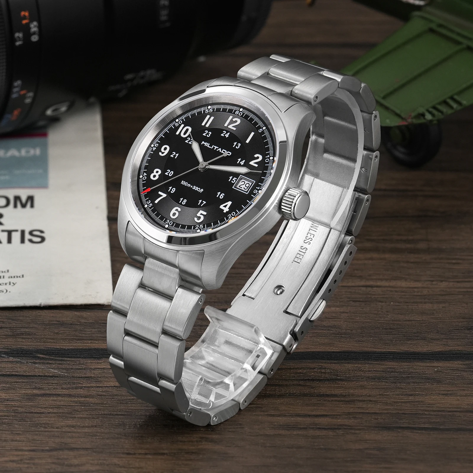 밀리타도 ML08 빈티지 쿼츠 시계 론다 515 무브먼 - Rolex Watch Submariner 리뷰 및 가격