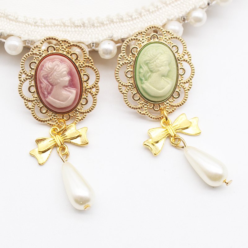 패션 신상품 10개/세트 25*58mm 인조 진주 합금 - Pearl Stud Earrings 리뷰 및 가격