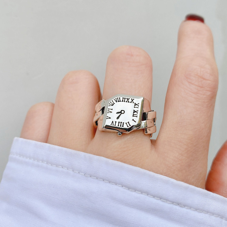925 스털링 실버 쿠바 체인 시계 여성 반지 웨딩 빈 - Vintage Jewelry Watches Women 리뷰 및 가격