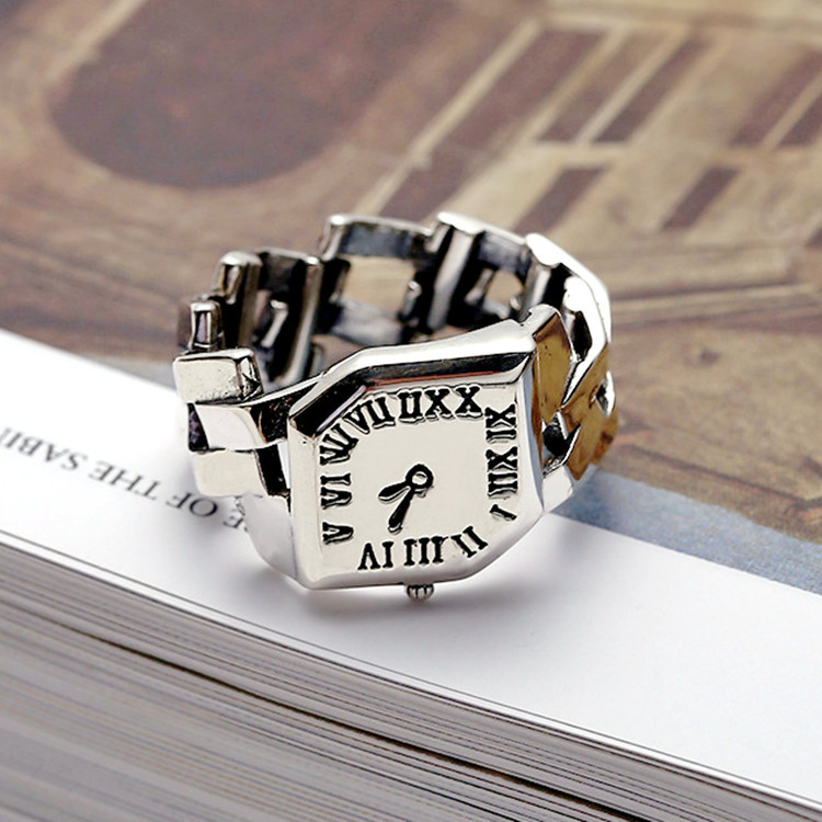 925 스털링 실버 쿠바 체인 시계 여성 반지 웨딩 빈 - Vintage Jewelry Watches Women 리뷰 및 가격